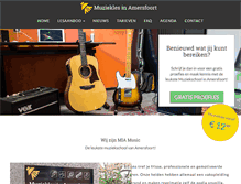 Tablet Screenshot of muzieklesinamersfoort.nl
